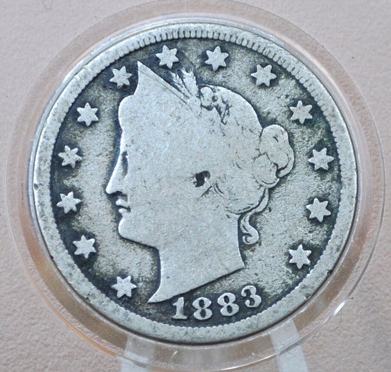 1883年 Vニッケル（セント付き） - 希少な種類 1883年 Vニッケル