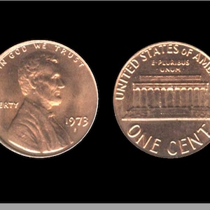1973-S Lincoln Memorial Penny Cent - EF XF - Extra Fine - Collectible Coin