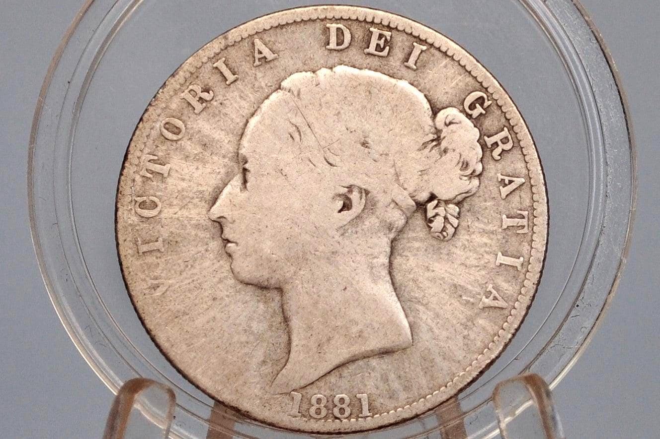 1881 Great Britain Half Crown - Awesome Historic Coin - VG Grade