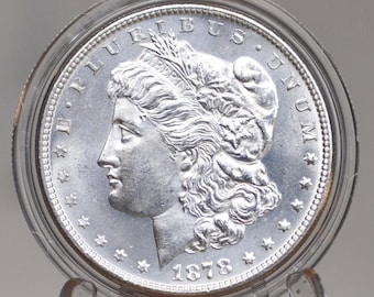 1878 Morgan Silver Dollar - Seven Feathers - Choose by Grade - 1878 Seven Feathers - 7 Feather Design 1878 P Morgan Silver
