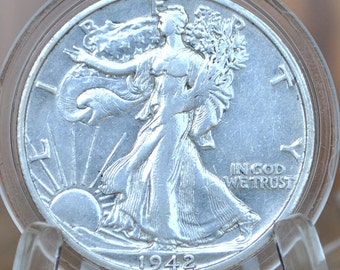 1942-S Walking Liberty Silver Half Dollar - Choose by Grade - San Francisco Mint - 1942S, 1942 S Half Dollar