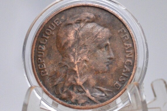 ジャック☠️スパロウ 旧貨幣 フランス青銅貨５サンチーム(1912年) ジャック☠️スパロウ 旧貨幣 フランス青銅貨5サンチーム(1912年