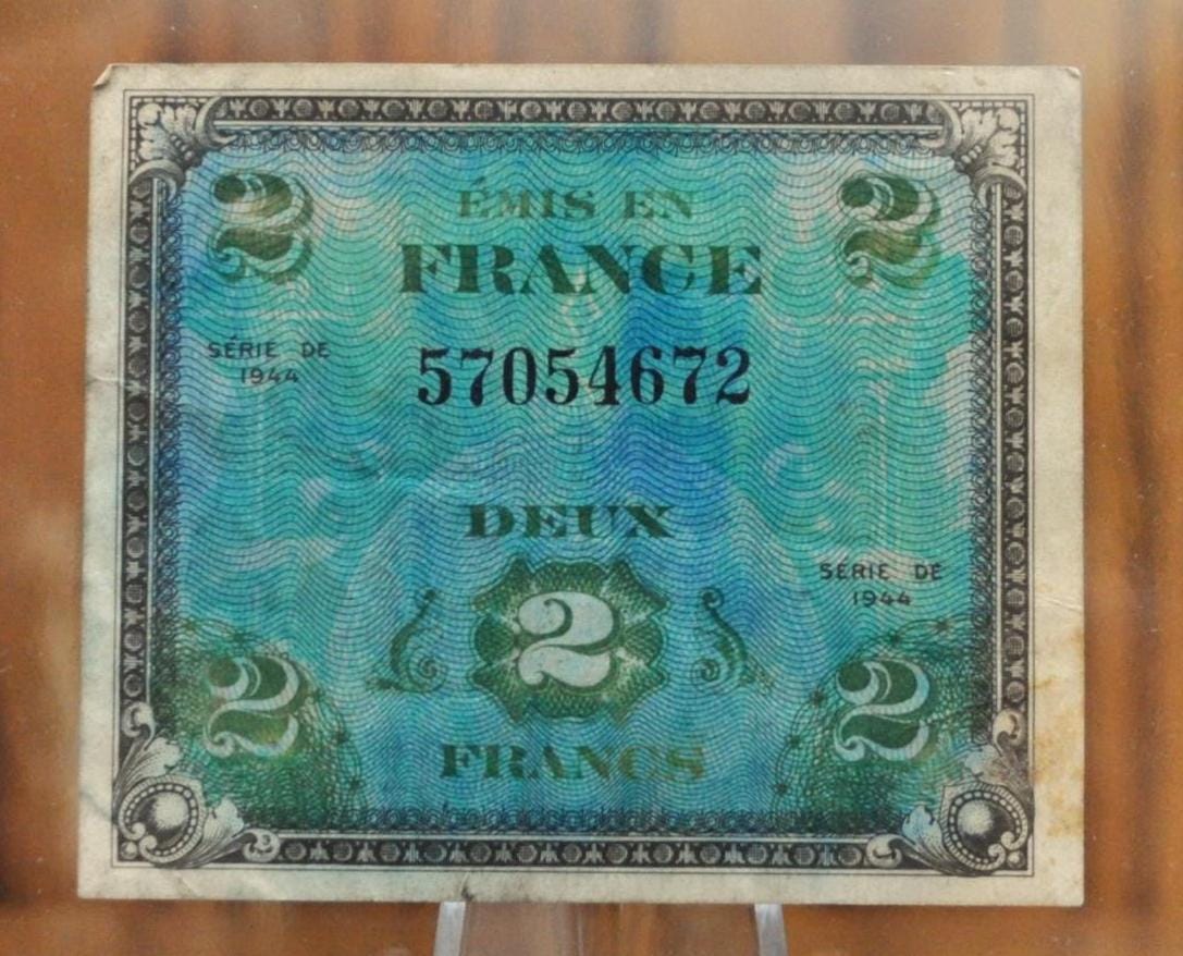 未使用 1944年 フランス軍票 France 2 フラン francs 紙幣 1944 France 2 Francs WW II WW 2 Military Bank Note | eBay