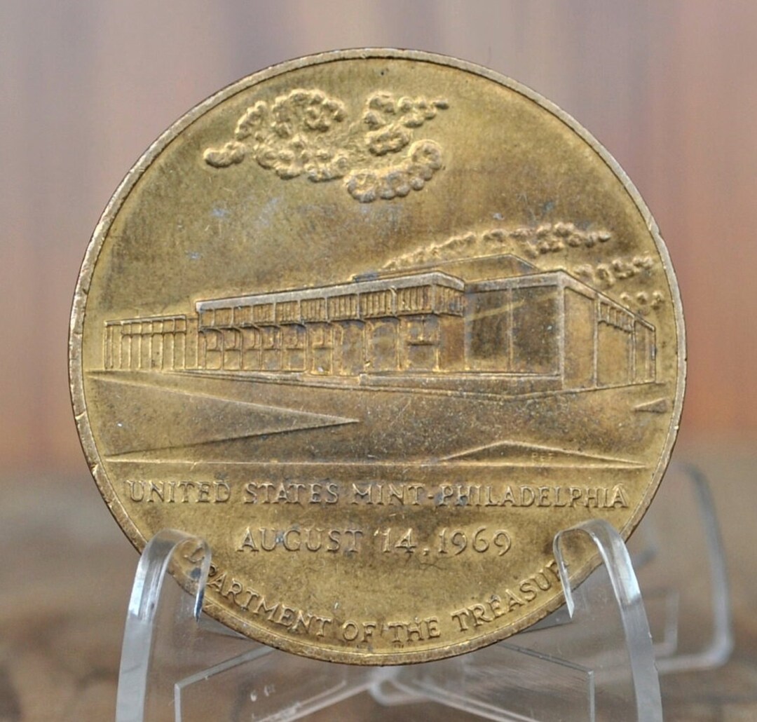 1969 Philadelphia Mint Commemorative Token - Department of the Treasury ...