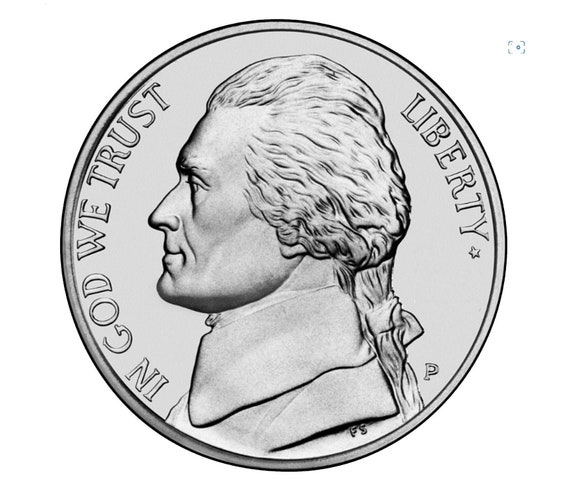 アメリカ1989-D ジェファーソン ニッケル 1980 to 1989 P&D Jefferson Nickel - Excellent Condition