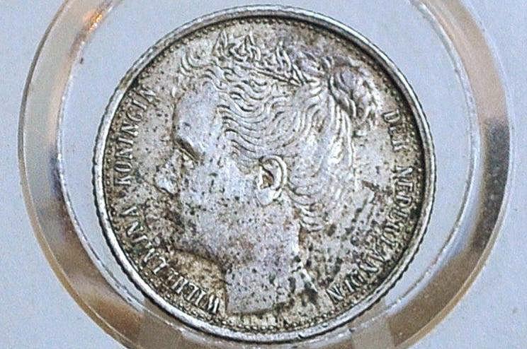 1903年 オランダ 10セント銀貨 - AUグレード/状態 - ウィルヘルミナ1世