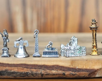MORE Vintage Sterling Silver Charms! Choose by Charm! Travel Charms, Bracelet Charms, Old Charms, Monument Charms, Charms by State / Country