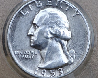 1953 P,D,S Washington Quarters - Choose by Mint and Grade - 1953 S Silver Quarter - 1953 D Washington Silver Quarter