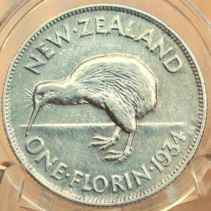 New Zealand Florins! - Choose by Date / Coin - Some Silver - 2 Shillings New Zealand Old Coins - Great Design, Kiwi Coin! Kiwi Design