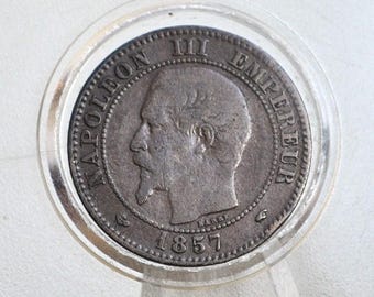 1867年 フランス 20 サンチーム - 銀貨 - ナポレオン3世 フランス 20
