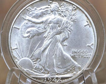 1942年ウォーキング・リバティ・シルバー・ハーフドル - VF-BU（非常に