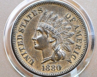 1880 Indian Head Penny - Choose by Grade / Condition - Great Date - Indian Head Cent 1880