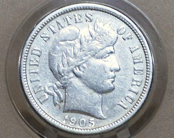 1914 D バーバーダイム - アンティーク デンバー ミントマーク