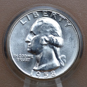1958 P & D Mint Washington Silver Quarters - Proof und reguläre Streiks, Denver und Philadelphia Mints