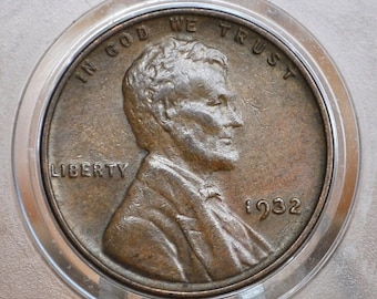 Centavo de trigo de 1932: elija por grado/estado - Casa de la Moneda de Filadelfia - Centavo de espiga de trigo de 1932 - Mejor fecha y acuñación para los años 30