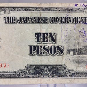 Japanese government ten peso - Etsy 日本