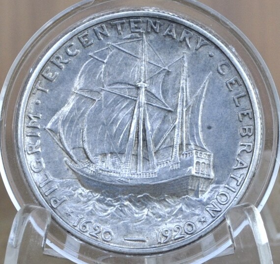 アンティークコイン 銀貨1920年 アメリカ シルバーピリグリム 【公式通販】