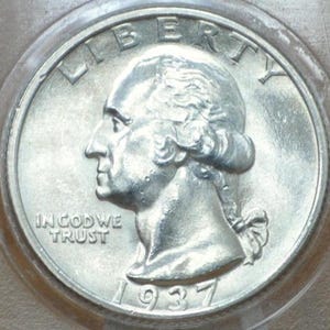 1937-S Washington Silver Quarter - Choose By Grade / Condition - 1937 S Washington Quarter - S Mint 1937 S Quarter; Low Mintage