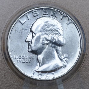 1961 Washington Silver Quarters P & D Mints - 1961 Silber Viertel - Philadelphia und Denver Mints - 1961-D Viertel Silber 1961P Viertel