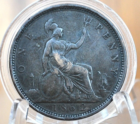 1862 Great Britain One Penny - VF (very Fine) Grade/condition - UK