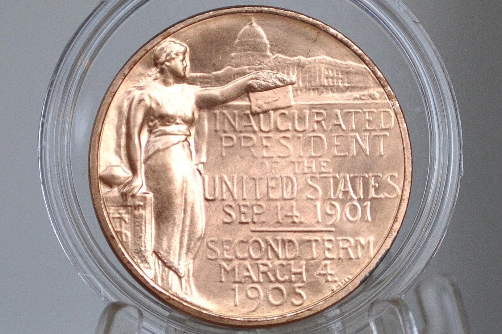 1905 Theodore Roosevelt Second Inauguration Commemorative Bronze Token -  50th Anniversary Mount Rushmore Series - - Etsy, image size:1626x1080