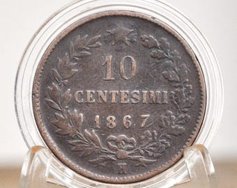 1867年 フランス 20 サンチーム - 銀貨 - ナポレオン3世 フランス 20
