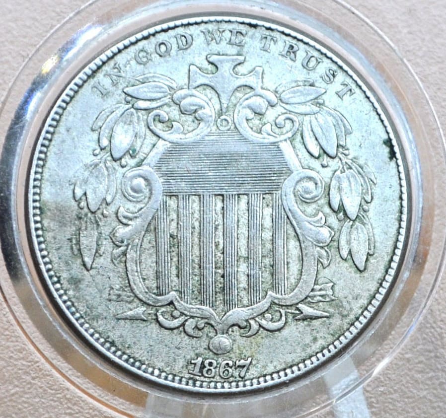 1867 Shield Nickel Without Rays - Various Conditions, Choose by Coin ...
