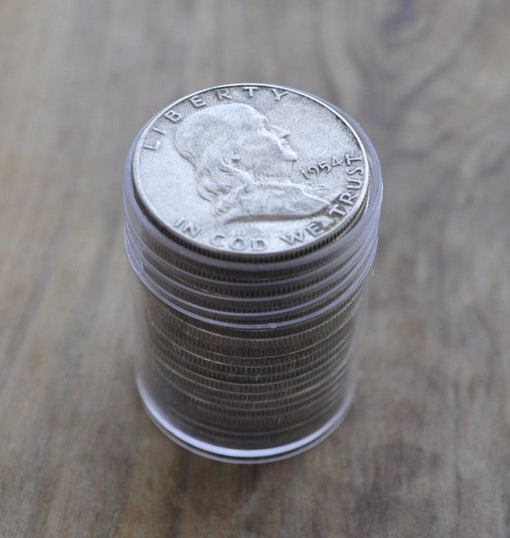 Moneda Conmemorativa Medio Dollar Liberty Franklin 1949 - Latón Chapado En Plata