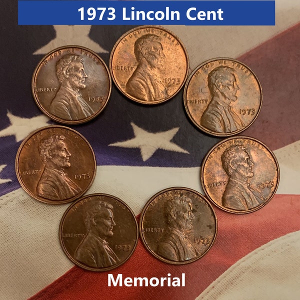 1973 Lincoln Memorial Penny Cent - Fantastic Condition - 49th Anniversary - Collectible Coin