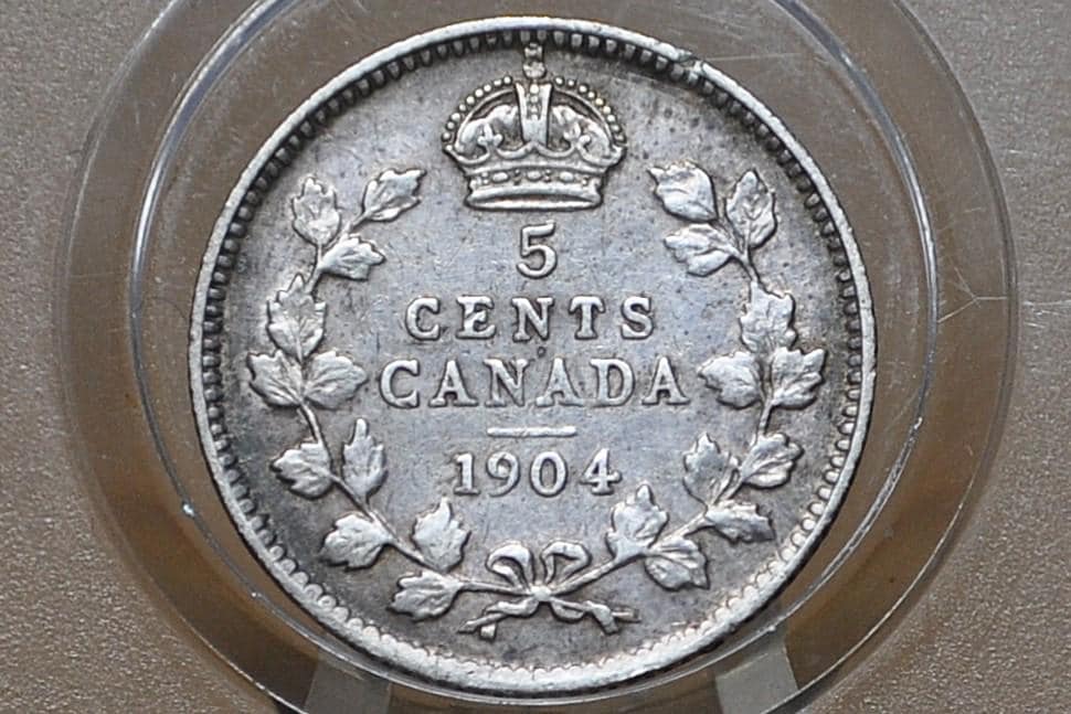 1904年カナダ5セント銀貨 - グレード/状態から選ぶ - キングジョージ