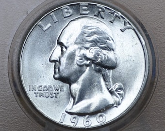 1960 Washington Silver Quarter P&D - Bu (Uncirculated), Circ, Proof - Philadelphia And Denver Mints - 1960 P Quarter 1960 D Washington