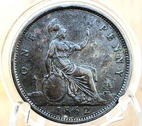 1862 Great Britain One Penny - XF (extremely Fine) Grade/condition