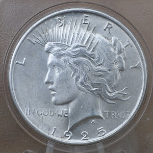 1925 Peace Silver Dollar - Choose by Grade, XF-BU (Extra Fine to Uncirculated) - Philadelphia Mint - 1925 P Peace Dollar 1925 Silver Dollar