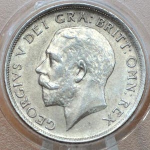 1918 Great Britain Silver 1 Shilling UK One Shilling 1918 - Uncirculated Grade, Lustrous Coin - 1 Shilling 1918 Sterling Shilling UK