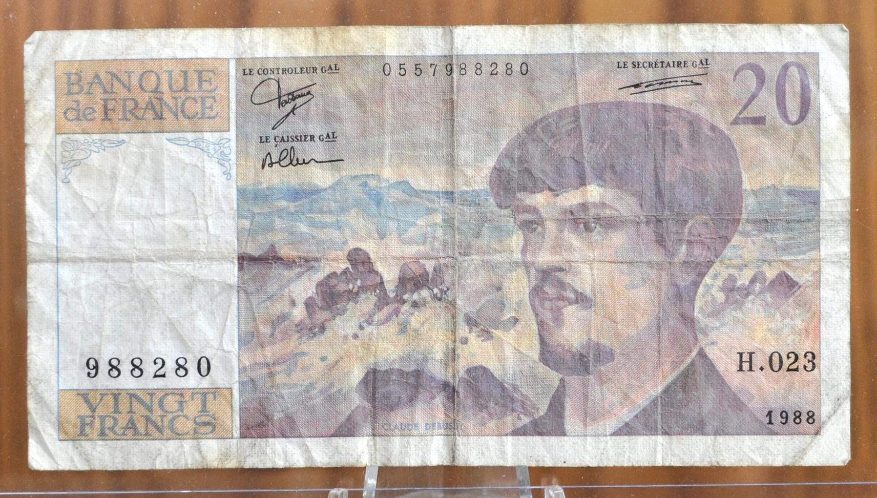 レア】【大型紙幣!!】フランス 500フラン紙幣 1988年発行 外国紙幣