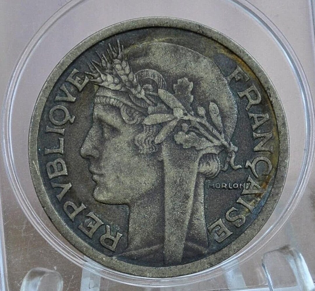 1938年、1939年、1941年フランス2フラン - 日付で選択 - 素晴らしい状態 - 「Repvbliqve Francaise」 -  1930年代と1940年代の2フラン - Etsy 日本