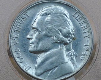 ジェファーソン ニッケル 1964 D ミントマーク - 希少な