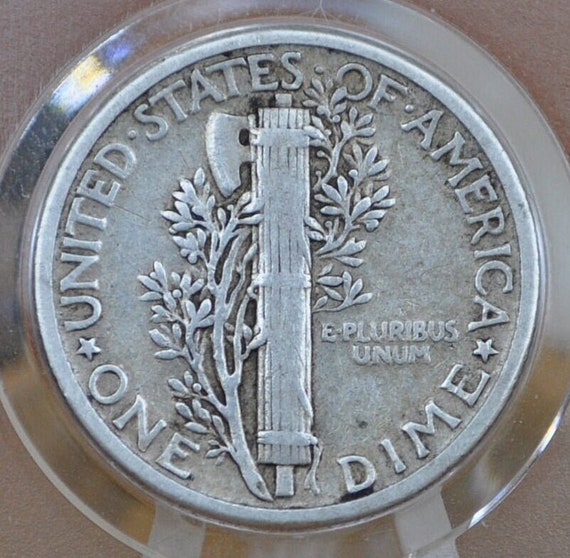 1935年 マーキュリー シルバー ダイム P、D、S - ミントマークと