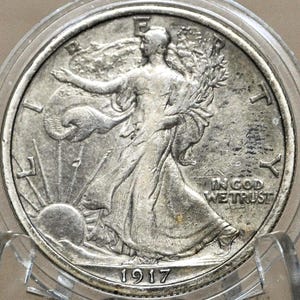 Półdolarówka Walking Liberty Silver z 1917 r. – wybór według klasy – Mennica Filadelfii – Półdolarówka Walking Liberty z 1917 r. – Półdolarówka P z 1917 r.