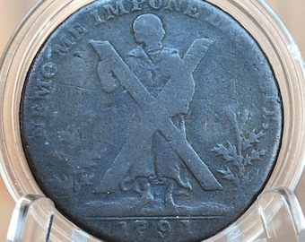 T*a様 1794年英国ケント州ランバーハースト ハーフペニー・トークン﻿銅貨 ケント・ランバーハースト ハーフペニー銅貨コンドルトークン 1794