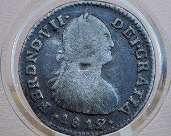 1806 スペイン 8 レアル、メキシコ - XF+、穴あき - スペイン植民地