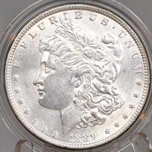 1889 Morgan Silver Dollar - Wählen Sie nach Grad / Zustand, schönes Detail - Philadelphia Mint - Silver Dollar 1889 P Morgan