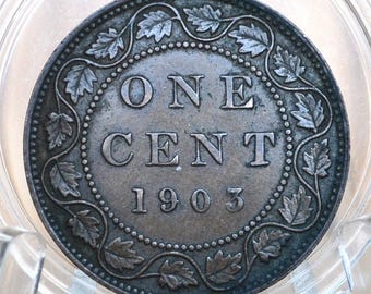 1903 Canadian Large Cent - Great Condition - King Edward VII - One Cent Canada 1903 Large Cent - 1903 Large Cent