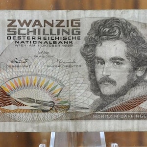 ◆オーストリア 旧シリング紙幣 20 schillings◆ 楽天市場】オーストリア 20シリング 紙幣 極美品 1986年 世界