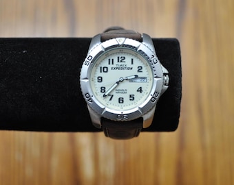 Antique Timex Expedition Men's Indiglo Rotating Bezel Watch - Vintage Timex Expedition Watch - WR100M - Not Working