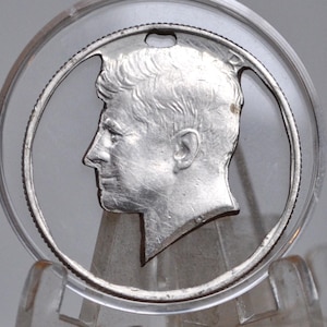 Handmade John F. Kennedy Half Dollar Cutout - JFK Commemorative Token - Kennedy Half Dollars - Handcrafted Tokens