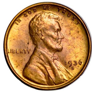 1936 P, D, S Wheat Pennies - Kies op munt / kwaliteit - 1936 Wheat Cent - 1936 Lincoln Cent 1936 S Wheat Ear Penny 1936 D