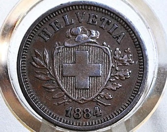 1884 20 ラッペン スイス コイン - Etsy 日本
