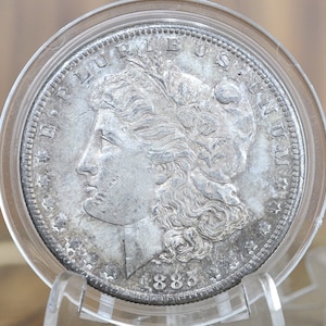 1885-S Morgan Silver Dollar - MS61 (Uncirculated) Grade / Condition, Toned - 1885 S Morgan Dollar Silver Dollar 1885S - Low Mintage Date