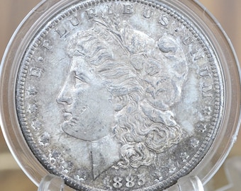 1885 O Gem Bu Silver Morgan Dollar Uncirculated 81 - Foto 10